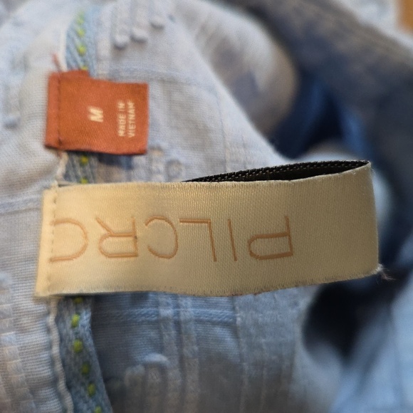 Anthropologie Pilcro cotton laced back button down shirt Sz M - Picture 12 of 14